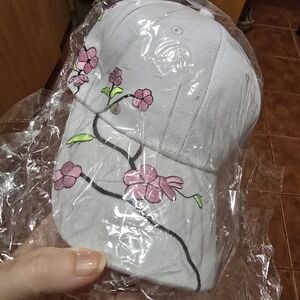 Floral Embroidered Cap